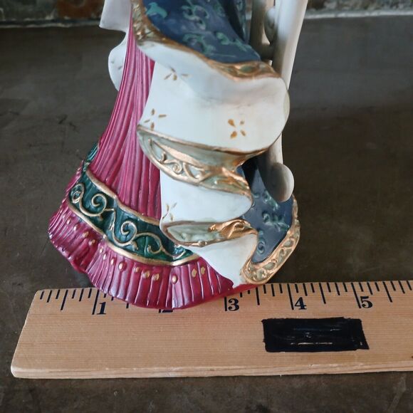 St. Nicholas Square Praying Angel Porcelain Musical Figurine Statue Holiday Deco - Picture 9 of 11